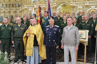 Военнослужащие-казаки Валуйска приняли присягу в храме
