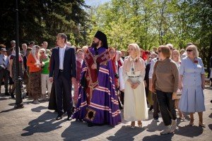 Войсковой атаман и казаки Пятигорска приняли участие в церемонии открытия городского сквера